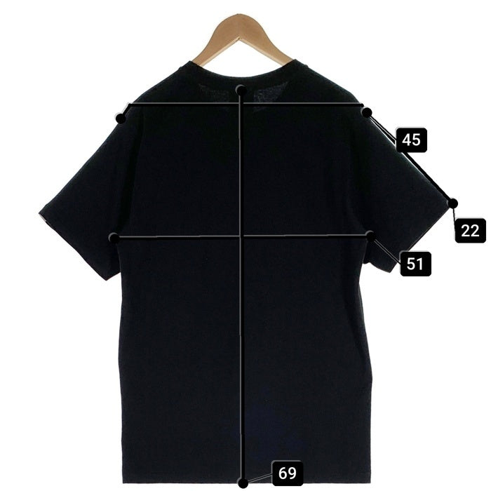 A BATHING APE アベイシングエイプ Woolrich ウールリッチ プリントTシャツ ブラック 001TEH731909C Size L 福生店