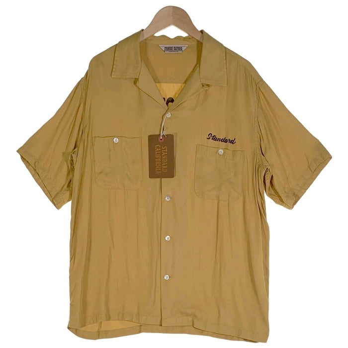 STANDARD CALIFORNIA スタンダードカリフォルニア SD Bowring Shirt ボーリング シャツ イエロー Size L 福生店