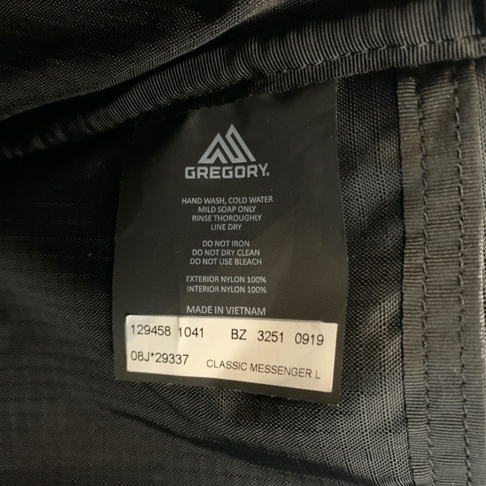 GREGORY グレゴリー クラシックメッセンジャー ショルダーバッグ L ブラック 08J*29337 福生店