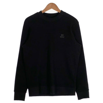 DIESEL ディーゼル S-PEWTER ラバーロゴパッチ ワッフル ロングスリーブカットソー ブラック Size M 福生店