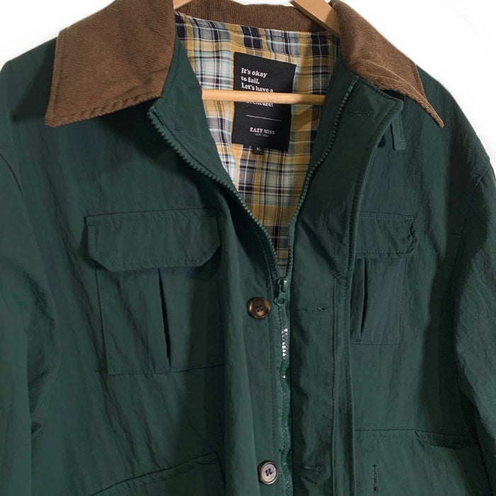 EAZY MISS イージーミス MULTI-POCKET LOOSE JACKET マルチポケット ルーズジャケット グリーン Size XL 福生店