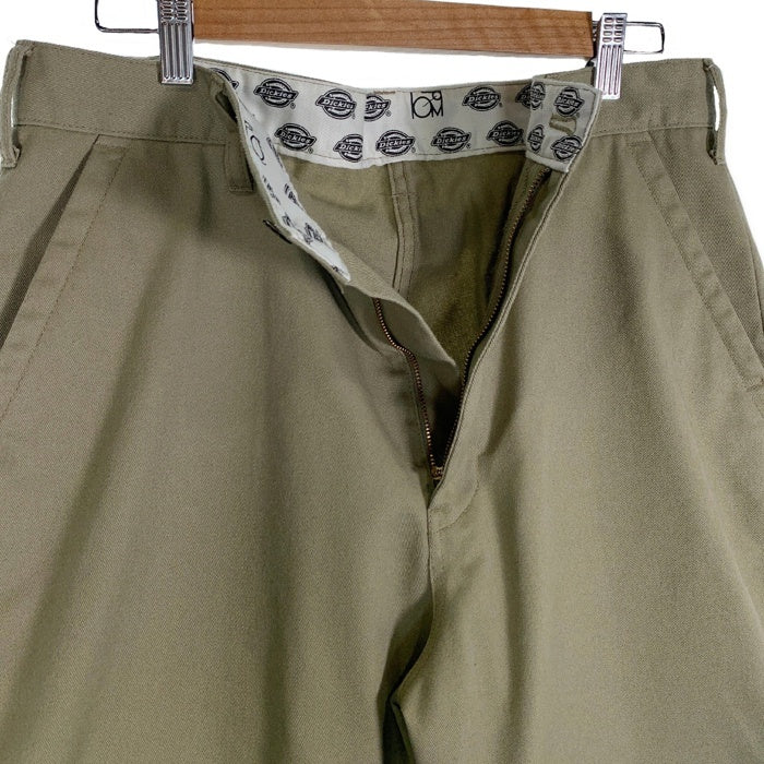 Dickies ディッキーズ ナノユニバース別注 バックルバック チノワイドワークパンツ ベージュ 231M40NU01 Size M 福生店