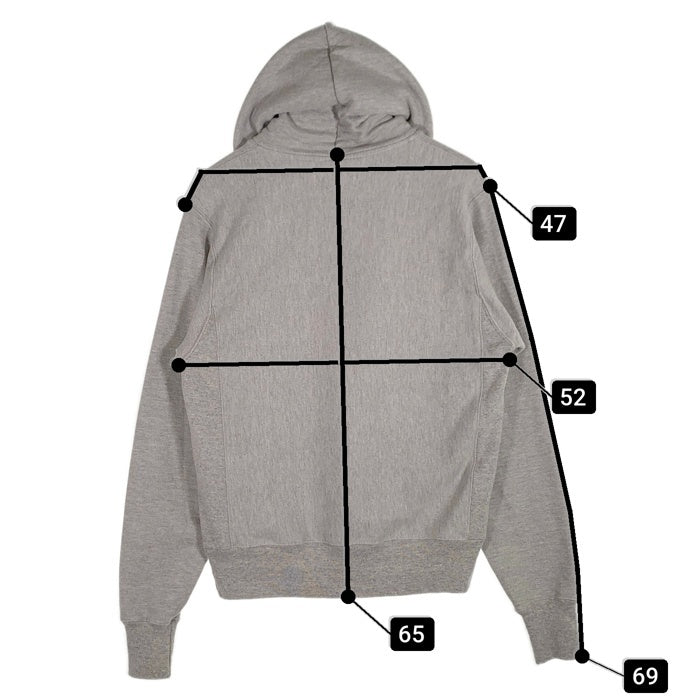 MOMA モマ Champion チャンピオン REVERSE WEAVE HOODY リバースウィーブ スウェットパーカー グレー Size S 福生店