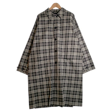 BEAMS ビームス タータンチェック オーバーサイズコート グレー 11-19-0453-301 Size L 福生店