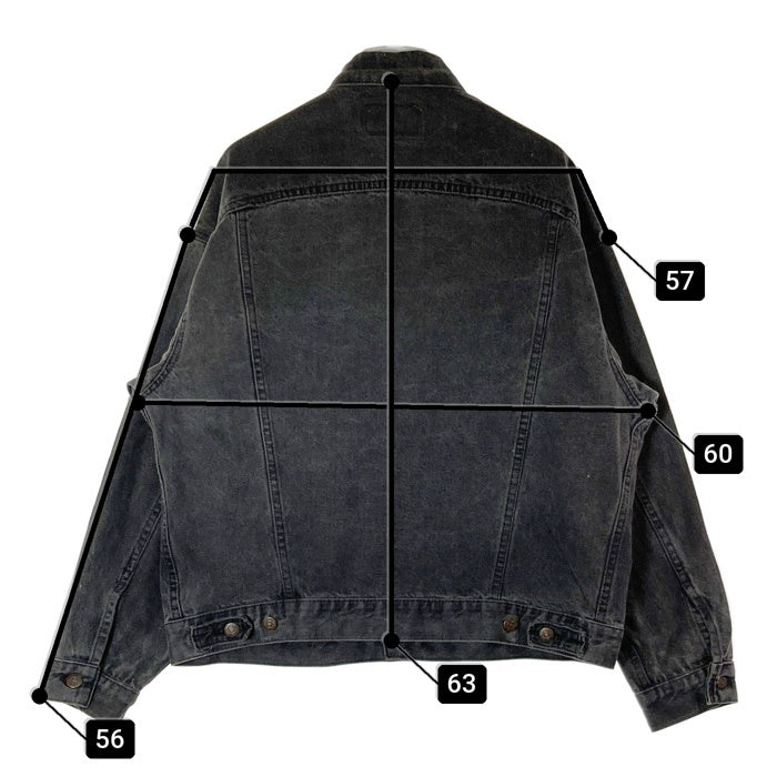 Levi's リーバイス 70507-0270 USA製 ボタン裏715 後染めブラック ハンドポケット トラッカージャケット Gジャン ブラック sizeL 瑞穂店
