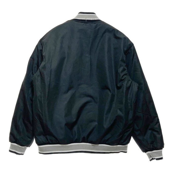 NFL LAS VEGAS RAIDERS ラスベガス・レイダース リバーシブル ウールジャケット スタジャン ブラックxグレー TEAM APPAREL Size L 瑞穂店