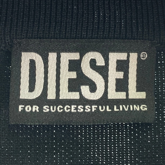 DIESEL ディーゼル A08007 K-WICHITA ZIP COD ニット ジップジャケット ブラック sizeXS 瑞穂店