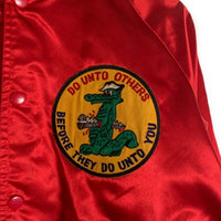 60's~ DUCK ダック スーベニアジャケット スカジャン Harley-Davidson DUCK商会 レッド Size M 福生店