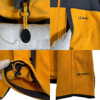 L.L.Bean エルエルビーン POLARTEC ジップアップ フリースジャケット イエロー グレー Size M 福生店