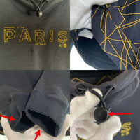 JORDAN BRAND ジョーダンブランド AS M J PSG STMT FLC BLACK プルオーバーパーカー フーディー ブラック イエロー DV0614-010 Size L 福生店