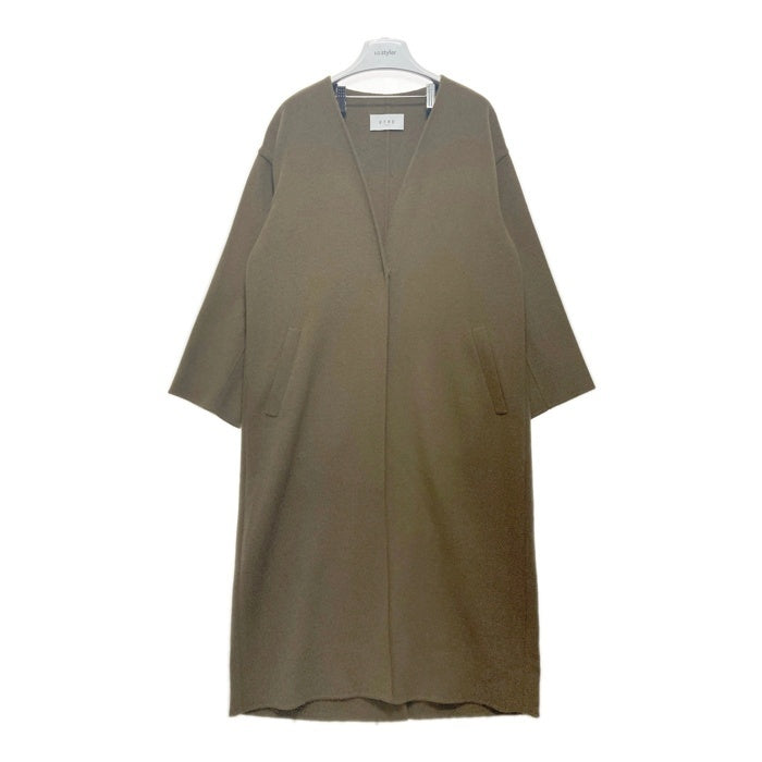 ETRE TOKYO エトレトウキョウ フーディーストール付きリバーコート ブラウン 1221500045-0 Size S 瑞穂店