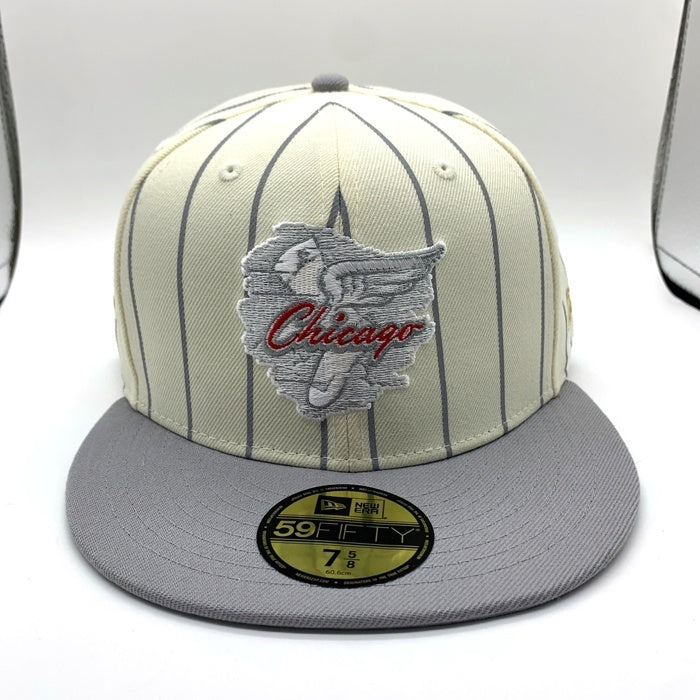 NEWERA ニューエラ Chicago White Sox ASG 1950 シカゴ・ホワイトソックス HOME GAME別注 59FIFTY ベースボールキャップ サイドパッチ ホワイト グレー Size 7 5/8 (60.6cm) 福生店