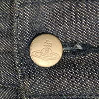 Vivienne Westwood MAN ヴィヴィアンウエストウッドマン サルエル タック デニムワイドパンツ インディゴ VW-V1-79467 129017 Size 50 福生店