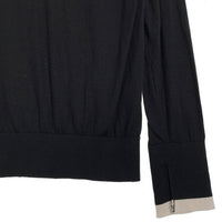 JOHN SMEDLEY ジョンスメドレー 21SS FRAGMENT DESIGN フラグメントデザイン SEQUEL シークエル クルーネック コットンセーター ブラック 薄手 Size L 福生店