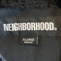 NEIGHBORHOOD ネイバーフッド 23AW FUR SHIRT LS ファー オープンカラーシャツ ブラック 232AQNH-SHM06 Size XL 福生店