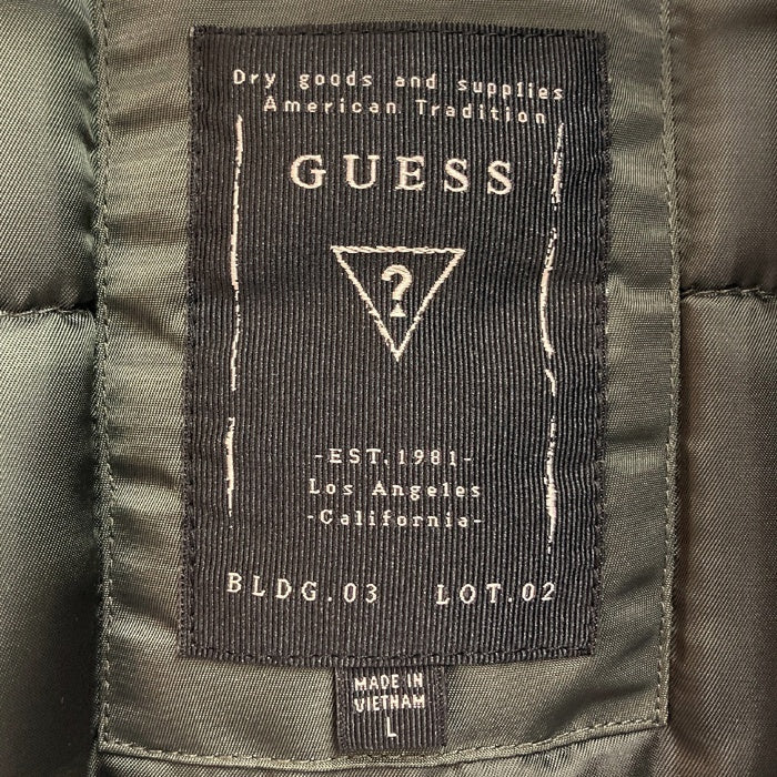 GUESS ゲス MA-1 中綿 ジャケット カーキ sizeL 瑞穂店