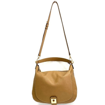 FURLA フルラ JO ショルダーバッグ レザー 2WAY フラップ ゴールド金具 ベージュ 瑞穂店