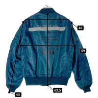 AVIREX アヴィレックス 783-3252045 23AW ニューヨーク空軍州兵モデル MA-1 リバーシブル フライトジャケット REFLECT STENCIL ブルー sizeL 瑞穂店