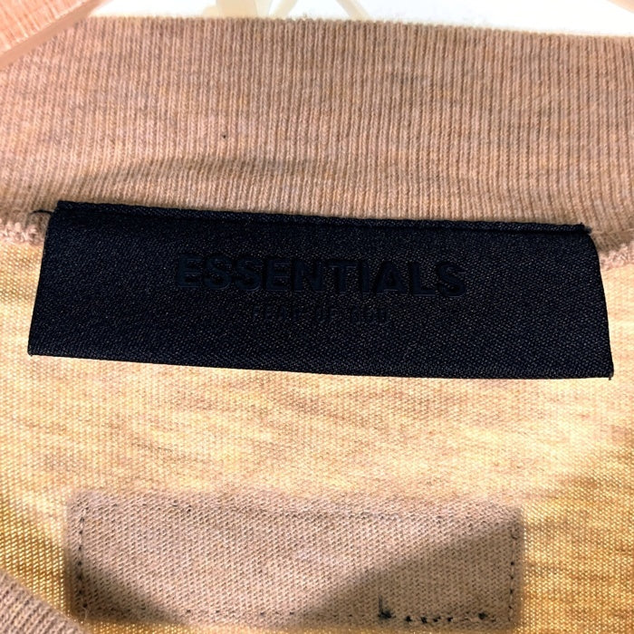 FOG ESSENTIALS エッセンシャルズ フロントラバーロゴ Tシャツ ベージュ Size S 福生店