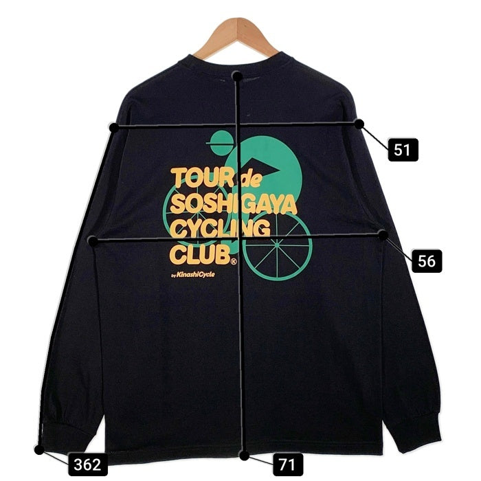 KINASHI CYCLE 木梨サイクル TOUR de SOSHIGAYA プリント ロングスリーブTシャツ ブラック Size L 福生店