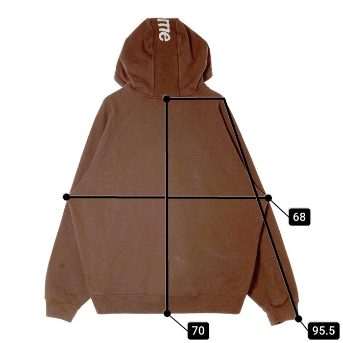 Supreme シュプリーム 22FW Brim Zip Up Hooded Sweatshirt フルジップ スウェットパーカー ブラウン sizeXL 瑞穂店