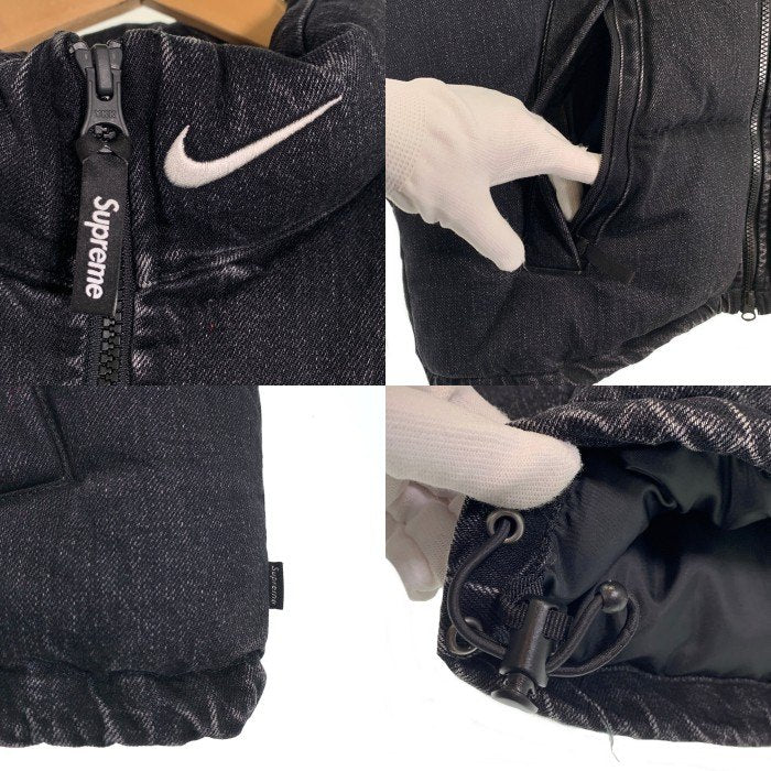 SUPREME シュプリーム NIKE ナイキ 24SS Denim Puffer Vest デニム パファー ベスト ブラック Size S 福生店