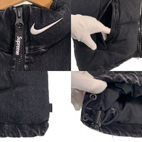SUPREME シュプリーム NIKE ナイキ 24SS Denim Puffer Vest デニム パファー ベスト ブラック Size S 福生店