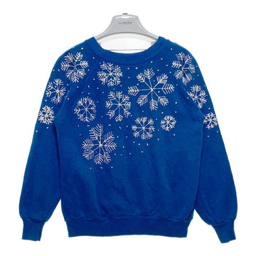 Pannill パニール by Hanes 90's USA製 雪柄プリント スウェットトレーナー ブルー sizeM 瑞穂店
