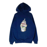 XLARGE エクストララージ 101231012016 SHAKE THE SPRAY HOODED パーカー ネイビー sizeL※薄汚れあり 瑞穂店