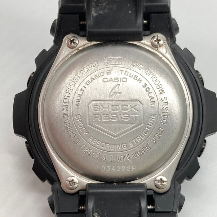 CASIO カシオ G-SHOCK AWG-M100BW 電波ソーラー腕時計 ブラック 瑞穂店