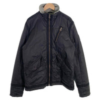 DIESEL ディーゼル コットン ジップアップ 中綿ジャケット ブラック ファー欠品 Size L 福生店