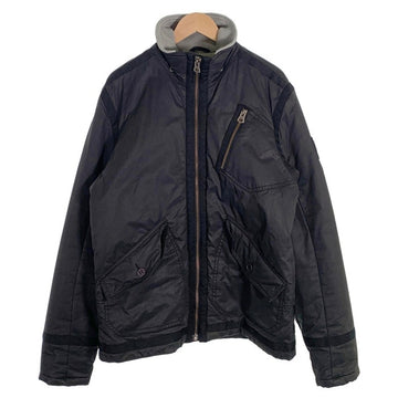 DIESEL ディーゼル コットン ジップアップ 中綿ジャケット ブラック ファー欠品 Size L 福生店