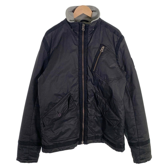 DIESEL ディーゼル コットン ジップアップ 中綿ジャケット ブラック ファー欠品 Size L 福生店