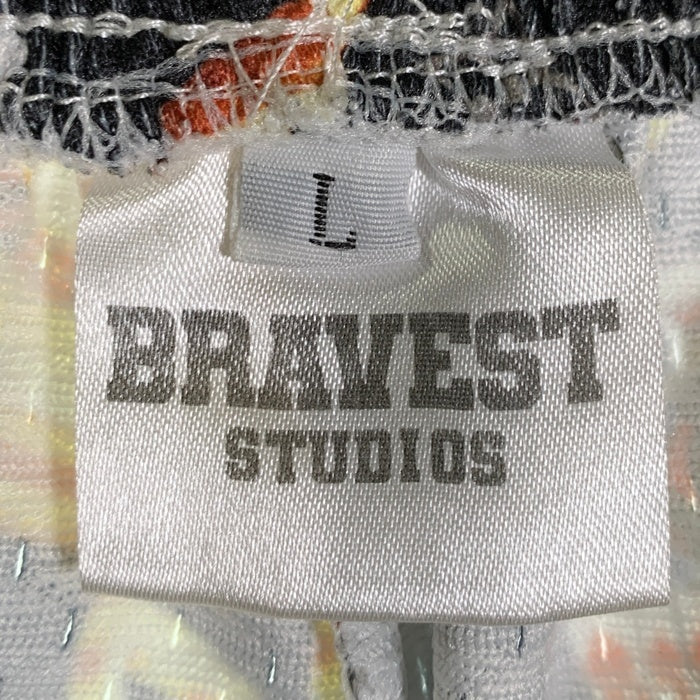 BRAVEST STUDIOS Gambing Shorts トランプ メッシュ ショーツ ハーフ パンツ ブラック Size L 福生店