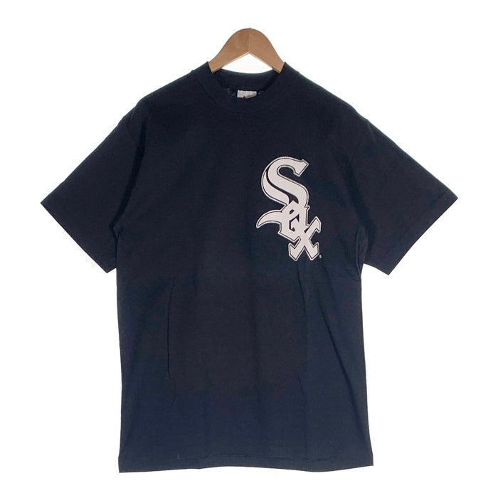 90's majestic マジェスティック Chicago White Sox シカゴ ホワイト ソックス 半袖 tシャツ ブラック Size L 福生店