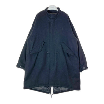 BEAMS ビームス 11-19-1471-120 中綿 ウール モッズ コート ブラック sizeL 瑞穂店