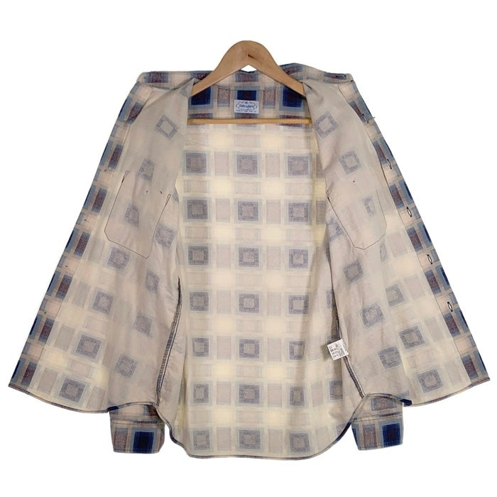Subculture サブカルチャー COTTON CHECK SHIRT コットン チェック 長袖 シャツ ブルー SCTP-A2605 Size 2 福生店