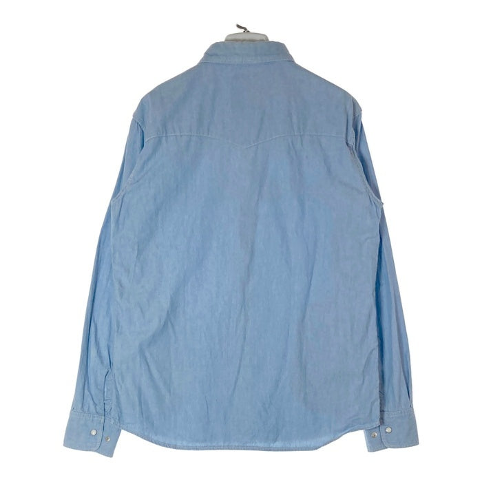 CHALLENGER チャレンジャー NO PAIN NO GAIN WESTERN SHIRT シャンブレー ウェスタンシャツ ブルー sizeL 瑞穂店