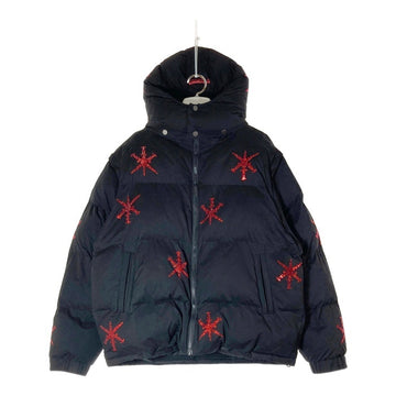 Unknown London アンノウン DAGGER RHINESTONE PUFFER JACKET 4way 中綿ジャケット ラインストーン ブラック sizeXL 瑞穂店