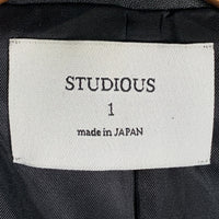 STUDIOUS ステュディオス ラムレザー ダブルライダースジャケット ブラック 107352002 Size 1 福生店