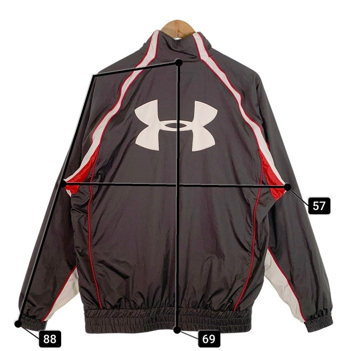 UNDER ARMOUR アンダーアーマー ハーフジップ プルオーバージャケット グレー Size M 相当 福生店