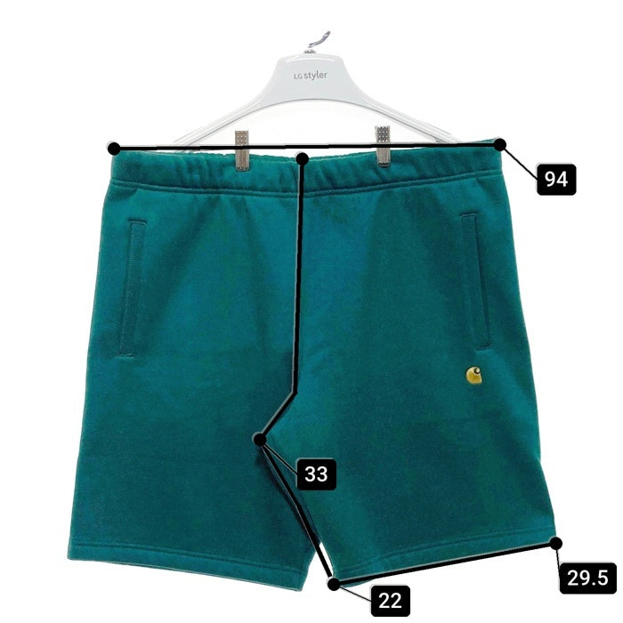 Carhartt WIP カーハートワークインプログレス Chase Sweat Short スウェットショーツ ショートパンツ グリーン Size M 瑞穂店