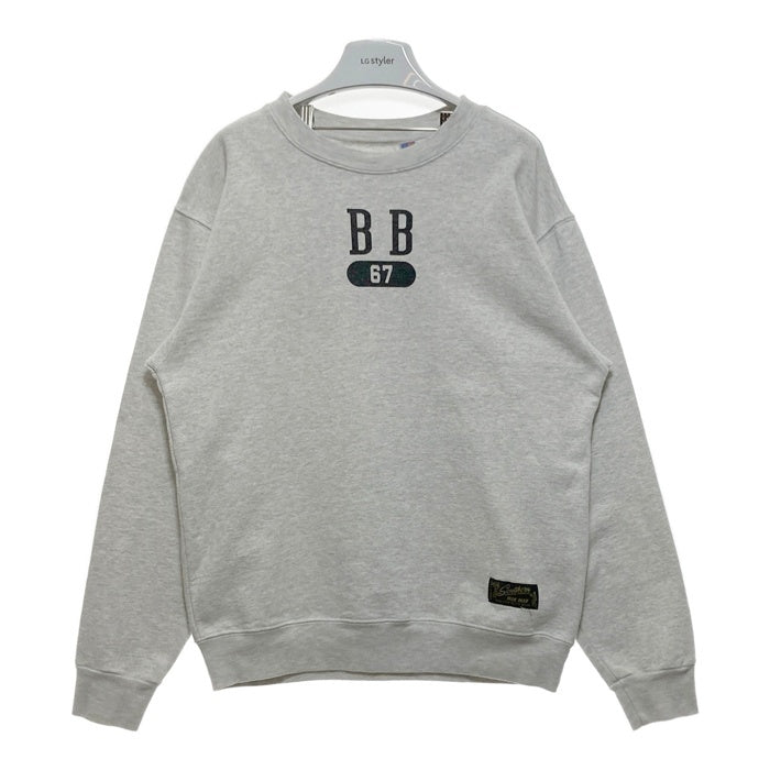 SOUTHERN MFG CO BLUEBLUE サウザンマニュファクチャリングカンパニー・ブルーブルー カレッジプリント スウェットトレーナー グレー sizeM 瑞穂店