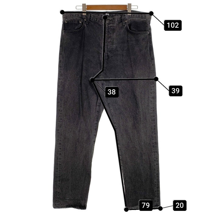 STUSSY ステューシー BIG OL' JEANS デニムパンツ ブラック USA製 Size 36 福生店