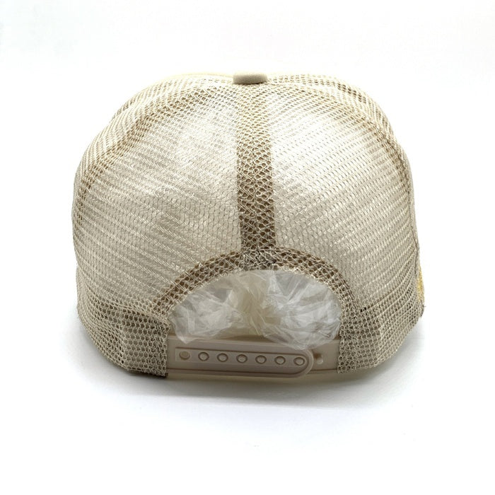 UNIFORM STUDIOS ユニフォームスタジオ MLB ロサンゼルスドジャース 反転ロゴ メッシュキャップ トラッカー スナップバック ベージュ 福生店