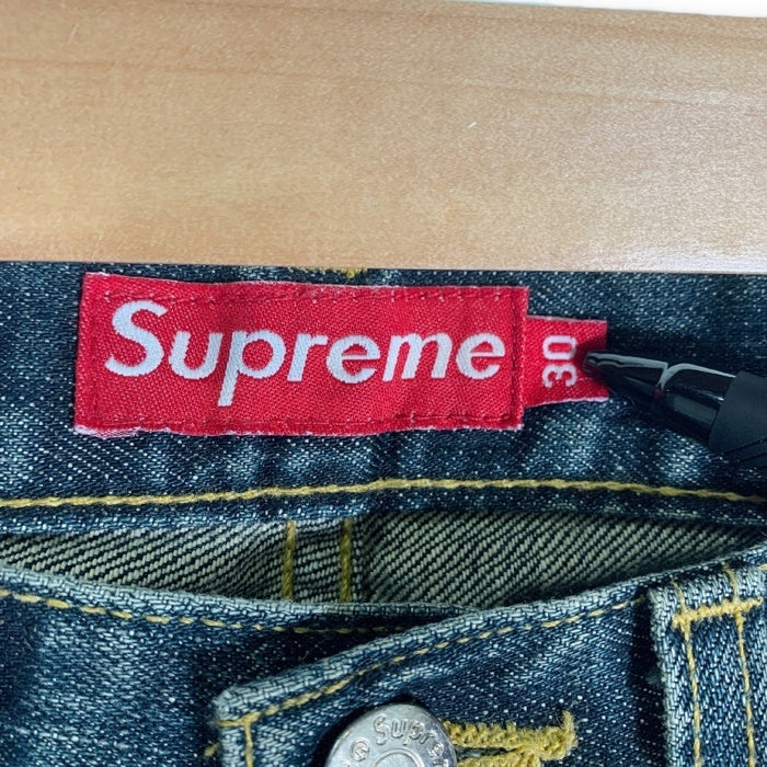 SUPREME シュプリーム オールド 5ポケットデニムパンツ ストレート インディゴ 紙タグ USA製 Size 30 福生店