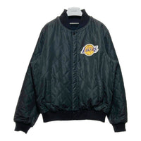LOS ANGELS ロサンゼルス・レイカーズ リバーシブル スタジャン ブラック 袖レザー キルティング RN76599 Size L 瑞穂店