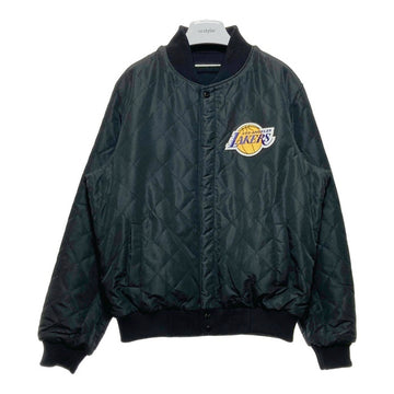 LOS ANGELS ロサンゼルス・レイカーズ リバーシブル スタジャン ブラック 袖レザー キルティング RN76599 Size L 瑞穂店