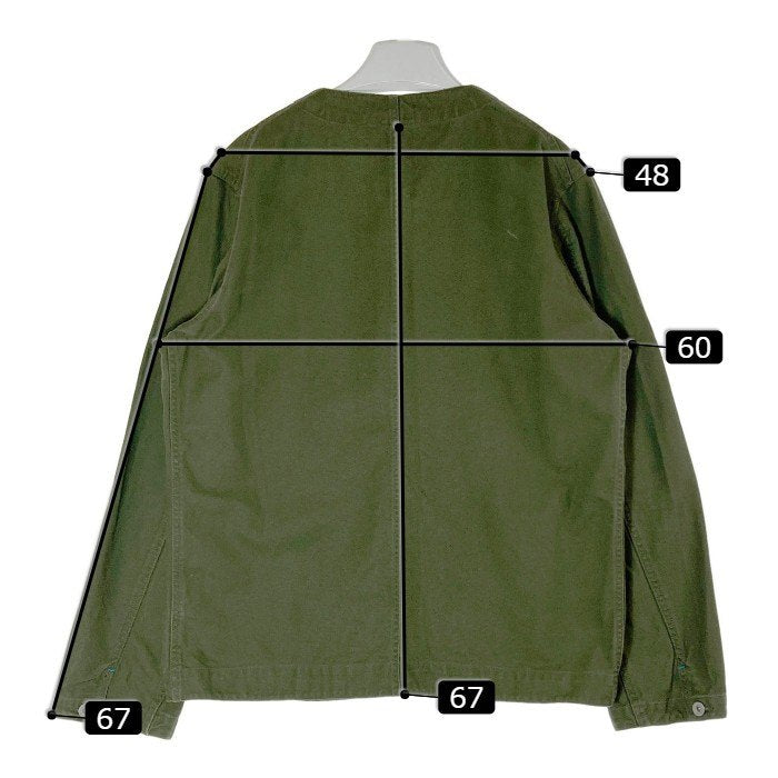 KAVU カブー ノーカラーカバーオール カーキ sizeL 瑞穂店