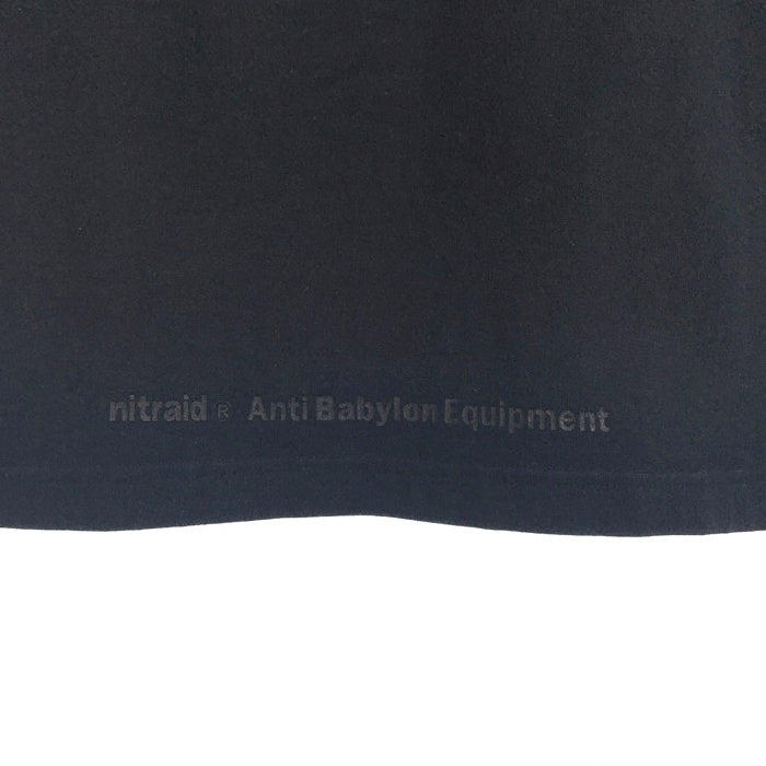 NITRAID ナイトレイド プリント Tシャツ ブラック 女性 Size XL 福生店